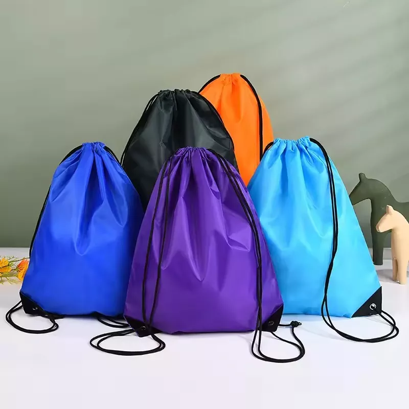 屋外防水ポリエステル巾着バックパック